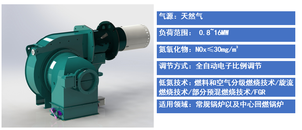 中心回燃低氮燃烧器